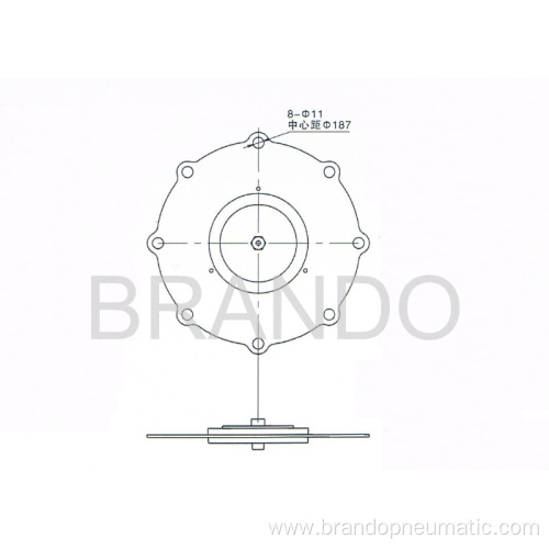 3 Inch Diaphragm For ASCO SCG353.060 Pulse Valve